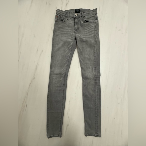 Hudson Jeans Pants - Hudson Jeans distressed Charcoal Gray skinny denim Women's Jeans size 24